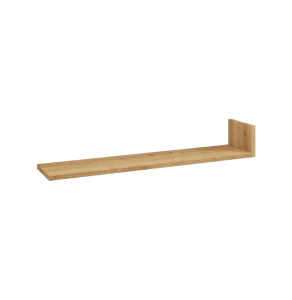 PÓŁKA WISZĄCA KĄTOWA 190CM, MINIMALISTYCZNY STYL W KOLORZE DĘBOWYM