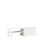 KLASYCZNA BIAŁA SZAFKA RTV 160CM, MDF LAKIEROWANY MAT